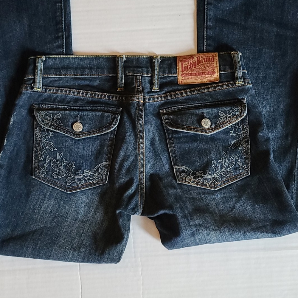 Lucky Brand Jeans Womens Distressed Size 4